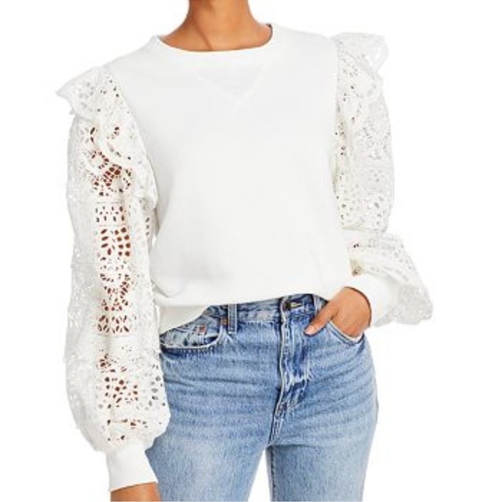 SEA Long Sleeve Patrizia Cropped Lace
